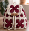 X Motif Two Color Granny Square Crochet Backpack Pattern PDF