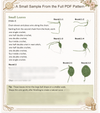 Crochet Flower Bouquet - Rose, Leaves & Buds Pattern - PDF Digital Download