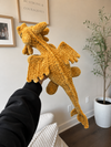 Crochet Dragon PDF Pattern | Morningstar Tail, Feather Tail & Daggertail 2-in-1 Design | Amigurumi Stuffed Dragon Plushie | Cloud Crochet