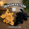 Crochet Dragon PDF Pattern | Morningstar Tail, Feather Tail & Daggertail 2-in-1 Design | Amigurumi Stuffed Dragon Plushie | Cloud Crochet