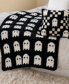 Ghost Granny Square Crochet Pattern Halloween Crochet Blanket Easy Crochet Baby Blanket Afghan PDF Instant Download