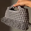 Nylon Fringe Crochet Tote Bag Pattern PDF | Modern Crochet Tote | Handmade Fringe Bag Tutorial | Instant Download
