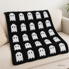 Ghost Granny Square Crochet Pattern Halloween Crochet Blanket Easy Crochet Baby Blanket Afghan PDF Instant Download
