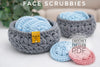 Crochet Face Scrubbies with Basket Pattern | PDF Digital Download