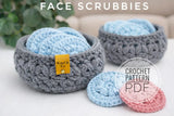 Crochet Face Scrubbies with Basket Pattern | PDF Digital Download