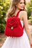 Crochet Rose Backpack Pattern Step-by-Step with Image References