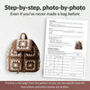 Granny Square Crochet Backpack Pattern PDF – Stylish Handmade Crochet Backpack with Straps
