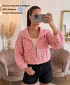 Crochet Granny Square Cardigan Pattern PDF | Zipper Hoodie Sweater Jacket Crochet Pattern for Women | Instant Download