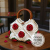 3D Granny Square Crochet Bag Pattern PDF | Handmade Crochet Handbag | Floral Granny Square Purse | Instant Download