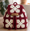 X Motif Two Color Granny Square Crochet Backpack Pattern PDF