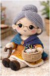 Crochet Granny/Grandma Pin Cushion Doll with Basket, Digital PDF Pattern