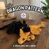 Crochet Dragon PDF Pattern | Morningstar Tail, Feather Tail & Daggertail 2-in-1 Design | Amigurumi Stuffed Dragon Plushie | Cloud Crochet