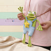 Handmade Crochet Frog Crossbody Bag