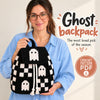Ghost Granny Square Crochet Backpack Pattern PDF | Halloween Crochet Bag