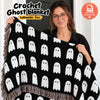 Ghost Granny Square Crochet Pattern Halloween Crochet Blanket Easy Crochet Baby Blanket Afghan PDF Instant Download