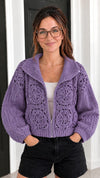 Crochet Granny Square Cardigan Pattern PDF | Zipper Hoodie Sweater Jacket Crochet Pattern for Women | Instant Download