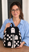 Halloween Crochet Pattern eBook | 6 Spooky Patterns: Witch Hat, Pumpkin Coasters, Ghost Blanket, Cushion, Monster Amigurumi & Backpack