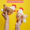 Crochet Hen Laying Egg Pattern, Amigurumi Chicken Plushie, Crochet Farm Animal (PDF & Video)