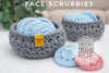 Crochet Face Scrubbies with Basket Pattern | PDF Digital Download