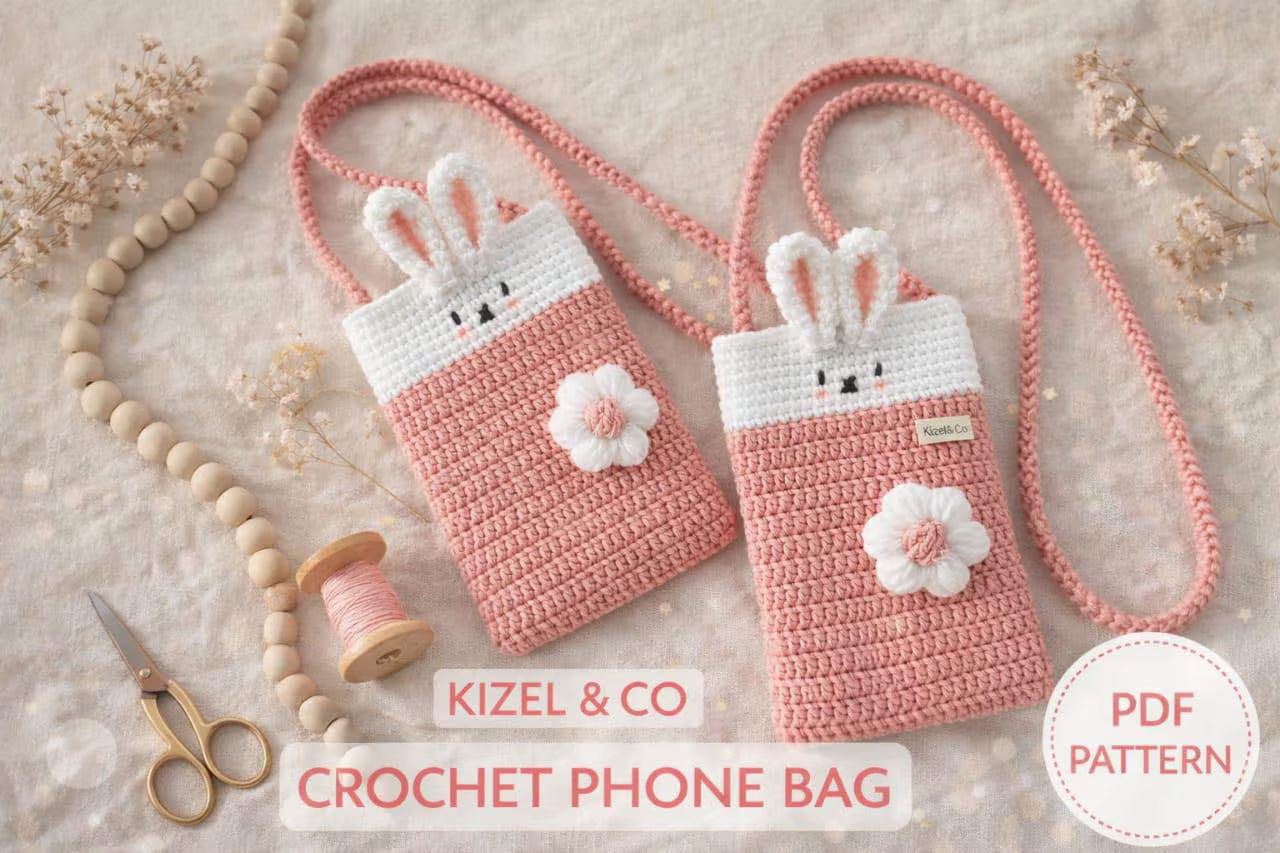 Crochet Phone Bag/Pouch Pattern PDF