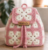 X Motif Two Color Granny Square Crochet Backpack Pattern PDF