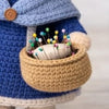 Crochet Granny/Grandma Pin Cushion Doll with Basket, Digital PDF Pattern